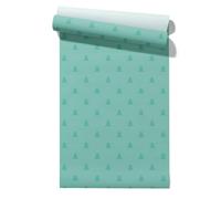 Claccis Papel Autoadhesivo Listones Kit Instalacion Pintado Árbol de Navidad Christmas Minimalist Minimalista Verde Papel Impermeable, Despegar Y Pegar, Para Armarios 45x500cm