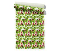 Claccis Papel de Pared No Tejido Pintado Antimoho Y Lavable Mariquita Cute Cartoon Lindo Dibujo Animado Papel Impermeable Resistente Al Aceite Para Paredes Cocina 45x500cm