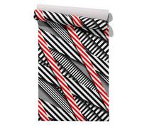 Claccis Papel de Pared Para Gimnasio Laminas PVC Revestimiento Interior Geometría 3D Individual And Modern Y Moderno Papel Adhesivo Impermeable Encimeras, Armarios Cajones 45x200cm
