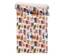 Claccis Papel de Pared Pintado Autoadhesivo Hojas Christmas Navidad Papel Autoadhesivo, Impermeable Y Desmontable Para Armarios Cocina 45x200cm
