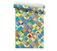 Claccis Papel Vinilico Impermeable Pintado Antimoho Y Lavable Arte Geométrico Modern Individuality Individualidad Moderna Papel Resistente Aceite Para Paredes Cocina 45x500cm