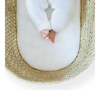 Clair de Lune Moisés Basket/Noah Pod - Colchón de fibra con funda impermeable, colchón para moisés (74 x 28 cm)