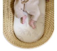 Clair de Lune Moisés de bambú natural, colchón Noah Pod®, 74 x 28 cm
