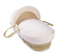 Clair de Lune Moisés Dimple Palm - Cesta para moisés (75 x 28 cm), color crema