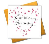 Claire Giles Quill "Happy First Wedding Anniversary" Anniversary Card