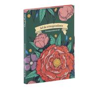 Clairefontaine 116234C - Frida Kahlo, Set de correspondance 12x16,5 cm contenant 8 cartes simples 11x15,5 cm assorties et 8 enveloppes Pollen C6 blanc naturel
