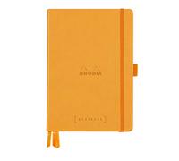 Clairefontaine 118771C - Un cuaderno RHODIARAMA Goalbook forrado rígido 14, 8 x 21 cm, 240 páginas pequeños puntos (DOT), color naranja