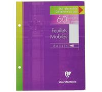 Clairefontaine 1360 C 17 x 22 cm Plain sola hoja de papel de dibujo Color blanco (Pack de 30 hojas)