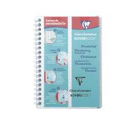 Clairefontaine 141820C Koverbook, Cuaderno de vocabulario a rayas con 1 raya en medio, 11 x 17 cm, 50 hojas, transparente
