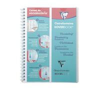 Clairefontaine 161820C - Un carnet de vocabulaire Koverbook 100 pages 14,8x21 cm 90g lignées avec marge + 2 rabats et 4 languettes amovibles, couverture polypro (plastique) Incolore