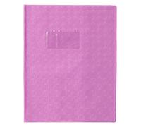 Clairefontaine - Juego de 3 fundas para libros grano rombo 18/34 17 x 22, color morado