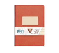 Clairefontaine 195196C Back To Basic 1951 cuaderno con grapas, A5, forrado, 96 hojas, colores surtidos, paquete de 5