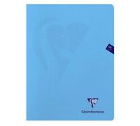 Clairefontaine 303368C Lote de 10 Cahiers Agrafés Mimesys - 24x32 cm - 96 Páginas Petits Carreaux avec Marge - Papier Blanc 90 g - Couverture Polypro Transparente - Couleurs Aléatoires