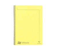 Clairefontaine 3094Z - Cuaderno de espiral para notemakers (21 x 29, 7 cm, 120 páginas desmontables con líneas, Papel blanco 90 g, Tapa para tarjeta cepillada