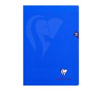 Clairefontaine 322161C - Cuaderno grapado Mimesys azul marino, A4 21 x 29, 7 cm 96 páginas grandes azulejos papel Clairefontaine blanco 90 g, Cubierta de poliuretano
