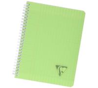 Clairefontaine 328716C Collection Linicolor Fresh Un Cahier à Spirale - 17x22 cm - 180 Pages Grands Carreaux - Papier Blanc 90 g - Couverture Polypro Transparent Couleur Aléatoire