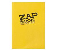 Clairefontaine 3356C Carnet Encollé Zap Book - 160 Feuilles Papier Croquis 100% Recy 6 10,5x14,8 cm 80g - Couleur de Couverture Aléatoire (4 coloris vifs possible)