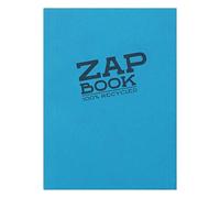 Clairefontaine 3358C Carnet Encollé Zap Book - 160 Feuilles Papier Croquis 100% Recy 5 14,8x21 cm 80g - Couleur de Couverture Aléatoire (4 coloris possible)