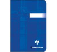 Clairefontaine 3646C - Un cuaderno cosido 96 páginas 10,5x14,8 cm 90g rayado, cubierta de cartón plastificado de color aleatorio