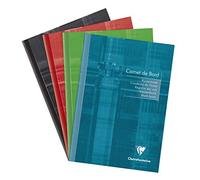 Clairefontaine Cuaderno cosido 3689C 40 págs 14,8×21cm márgenes amovibles cub plast color aleatorio
