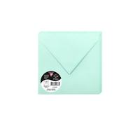 Clairefontaine 50023 C Pack de 20 sobres 16,50 x 16,50 x 0,10 cm, color verde jade 16,50 x 16,50 x 0,10