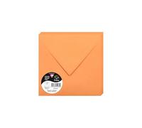 Clairefontaine 50023 C Pack de 20 sobres 16,50 x 16,50 x 0,10 cm, color Clémentine 16,50 x 16,50 x 0,10