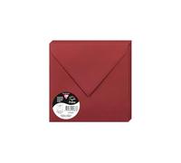 Clairefontaine 50023 C Pack de 20 sobres 16,50 x 16,50 x 0,10 cm, color granate 16,50 x 16,50 x 0,10