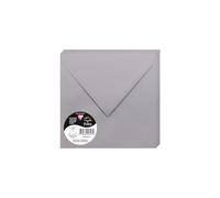 Clairefontaine 50023 C Pack de 20 sobres 16,50 x 16,50 x 0,10 cm, color Gris koala 16,50 x 16,50 x 0,10