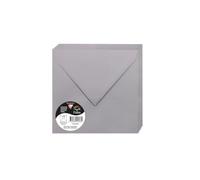 Clairefontaine 50023 C Pack de 20 sobres 16,50 x 16,50 x 0,10 cm, color Gris koala 16,50 x 16,50 x 0,10