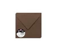 Clairefontaine 50023 C Pack de 20 sobres 16,50 x 16,50 x 0,10 cm, color Marron Taupé 16,50 x 16,50 x 0,10