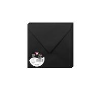 Clairefontaine 50023 C Pack de 20 sobres 16, 50 x 16, 50 x 0, 10 cm, color negro 16, 50 x 16, 50 x 0, 10