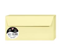 Clairefontaine 50078 C Pack de 20 sobres Pollen 140 x 140 mm, color amarillo 110 x 220 mm