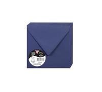 Clairefontaine 50078 C Pack de 20 sobres Pollen 140 x 140 mm, color azul ocuro 14 x 14 x 0.10