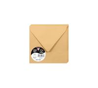 Clairefontaine 50078 C Pack de 20 sobres Pollen 140 x 140 mm, color caramelo 14 x 14 x 0.10