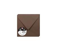 Clairefontaine 50078 C Pack de 20 sobres Pollen 140 x 140 mm, color Marron Taupé 14 x 14 x 0.10