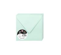 Clairefontaine 50078 C Pack de 20 sobres Pollen 140 x 140 mm, color verde jade 14 x 14 x 0.10