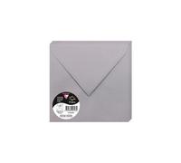 Clairefontaine 50023 C Pack de 20 sobres 16,50 x 16,50 x 0,10 cm, color Gris koala 16,50 x 16,50 x 0,10