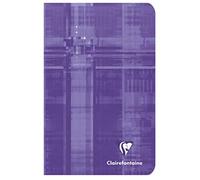 Clairefontaine 63602C - Pack de 10 Cuadernos Grapados - 11x17 cm - 96 Pequeñas Páginas Cuadriculadas - Papel Blanco 90 g - Tapa de Cartón Laminado - Colores Aleatorios