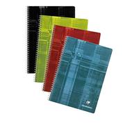 Clairefontaine 68162C - Cuadernos de espiral (5 unidades, A4, cuadrados, 90 g, 90 hojas)
