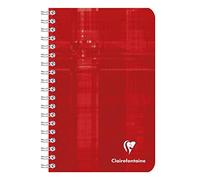 Clairefontaine 68600C Cahier à spirales 11x17cm Uni 90g 90 feuilles Assortis Lot de 5