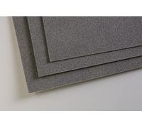 Clairefontaine 696009C Paquete Papel Pastelmat - 5 Hojas Cartulina Especial para Pasteles Secos - A3 29,7x42 cm 360g - Antracita
