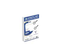Clairefontaine 7699C - Juego de 20 sobres blancos autoadhesivos de 90 x 140 mm (90 g/m²) + 20 cartulinas Bristol blancas de 82 x 128 mm (220 g/m²)