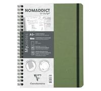 Clairefontaine 782333C - Age Bag My.Notes carnet reliure intégrale à marge détachable 16x21cm 120p détach. DOT vert