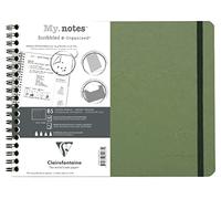 Clairefontaine 782433C - Age Bag My.Notes cahier reliure intégrale à marge détachable 25x19cm 120p détach. DOT vert