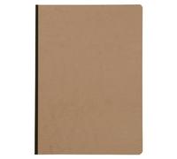 Clairefontaine 79140C - 1 Cuaderno encuadernación cosida Age Bag - A4 (21 x 29,7 cm) - 192 Páginas Blanco Liso - Papel 90 g - Cubierta de cartulina sími cuero - Marrón