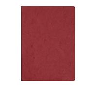 Clairefontaine 791422C - 1 Cuaderno con Lomo de tela roja - Age Bag - A4 21 x 29,7 cm - 192 Páginas cuadrados pequeños - papel Blanco 90 g - Cubierta de cartulina resistente - Rojo