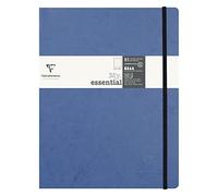 Clairefontaine 794434C My.Essential Age Bag - Cuaderno de notas (19 x 25 cm, con encuadernación de hilo, 96 hojas numeradas, puntos/cuadriculado, papel marfil 90 g), color azul