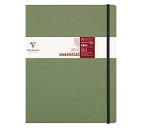 Clairefontaine 794463C Collection Age Bag An Elasticated Notebook Cosido My.Essential Green - B5 19x25 cm - 192 páginas rayadas y numeradas - Papel marfil de 90 g