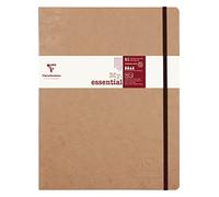 Clairefontaine 79446C Age Bag Collection Un Cuaderno Elástico Cosido My.Essential Tabaco - B5 19x25 cm - 192 Páginas Rayadas y Numeradas - Papel Marfil de 90 g