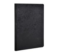 Clairefontaine 795461C A5 - Cuaderno de lino con rayas, 96 hojas, color negro